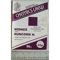 1985 programme Widnes v. Runcorn Highfield, Sil...