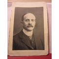 GENTLEMAN IN HIGH COLLAR & MOUSTACHE antique po...