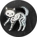 Pin Badge Skeleton Cat Enamel Badges Gift Colle...