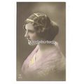 gla0053 - Young Lady in Yellow & White Dress & ...