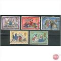 GB stamps 1979 used set - SG 1104-1108 - Christmas