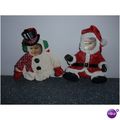 Set of 2 Kurt Adler Photo Frames Santa & Snowma...