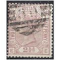 1877 SG141 2 1/2d Rosy-Mauve Plate 8 Good+ Used...