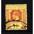 MALAYA STRAITS SETTLEMENTS 1932 SG 231b 10c PUR...