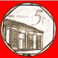 COLONIAL HOUSE: CUBA★5 CENTAVOS 2002 COIN align...