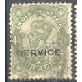 India 1912 - SG O132 - KGV 4a olive (SERVICE) -...