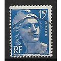 FRANCE 1945 15F BLUE MARIANNE SG 1007D FINE USED
