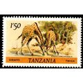 Africa Tanzania 1980 Animal Giraffe 1'50Sh MNH ...