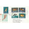 San Marino 1966 Sea Animals FDC Uspecial cancel...