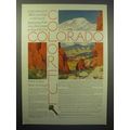 1930 Colorado Tourism Ad - Pikes Peak, Garden o...