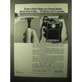 1970 Remington Lektro Blade Shaver Ad - Change Blades