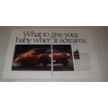 1991 Texaco Havoline Formula 3 Motor Oil Ad - What to give your baby