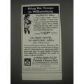 1991 Best Western Patrick Henry Inn & Conference Center Ad - Williamsburg, VA