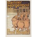 Edmund Edel Prosit Neujahr Pig Pigs Poster Berl...