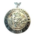 NEW St. Christopher Metal Necklace Pendant Patr...