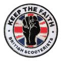 Keep The Faith Fist British Scooterists Iron/ S...