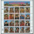 Legends of the West Complete Pane of Twenty 29 ...