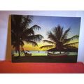 SUNSET ON THE BEACHES OF MALAYSIA unused postca...
