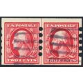 384, Used - 2¢ Mailometer Line Pair * Stuart Katz