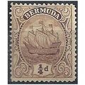 Bermuda 1928 SG77 1/4d Brown Mounted Mint . .