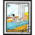 Fujeira 1972 Disney 101 Dalmatians 1Dh Used Stamp