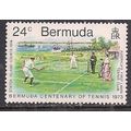 Bermuda 1973 QE2 24 cents Tennis SG 302 MNH ( B...