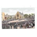 HIGHLY ANIMATED PRINTED POSTCARD GARRISON CHURC...
