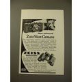 1933 Zeiss Contax Camera, Binoculars Ad!