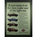 1988 Nissan Pickup Trucks Ad - Standard E Long ...
