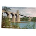 MENAI SUSPENSION BRIDGE, WALES unused vintage p...