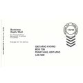 Canada Permit Post Card MINT Ontario Hydro RETURN
