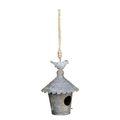 Vogelhaus zum hängen aus Metall - rund
