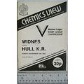 1982 programme Widnes v. Hull Kingston Rovers, ...