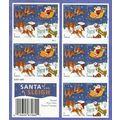 Christmas Santa's Sleigh Booklet Pane of 20 Fir...