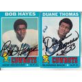 BOB HAYES & DUANE THOMAS 1971 AUTOGRAPHED DALLA...