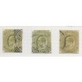 INDIA 1902 KE7 4a FOUR ANNAS x3 SHADES USED BET...