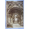 vintage postcard Glastonbury Abbey, North Doorway