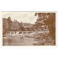 The Weir Llangollen Postcard Denbighshire Wales 3540