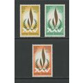 Ethiopia 669-671, 1973 Human Rights, VF, MNH (E...