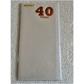 40 Today - White Foil Card #1