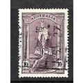 AUSTRALIA 1938 10s DULL PURPLE KING GEORGE VI S...