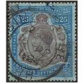 Straits Settlements 1923 SG240b $25 Purple & Bl...