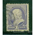 Used 212 1c Benjamin Franklin Just Clears M01471