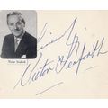 Victor Seaforth Hand Signed Radio Celebrity Imp...