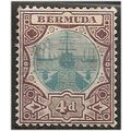 Bermuda 1909 SG42 4d Blue & Chocolate Mounted M...