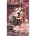 Art THOMAS MAYBANK Fortune Teller Postcard (Tal...