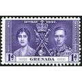 Grenada KGVI 1937 Coronation 1d Violet Mounted ...