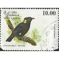 SRI LANKA, BIRD, Sri Lankan Grackle, grey 1993, 10.00r