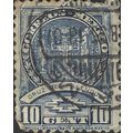 MEXICO, Palenque Cross, blue 1934, 10c