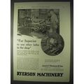 1922 Ryerson-Conradson Lathe Ad - Far Superior